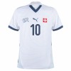 Original Fußballtrikot Schweiz Xhaka 10 Auswärtstrikot EURO 2024 Für Herren